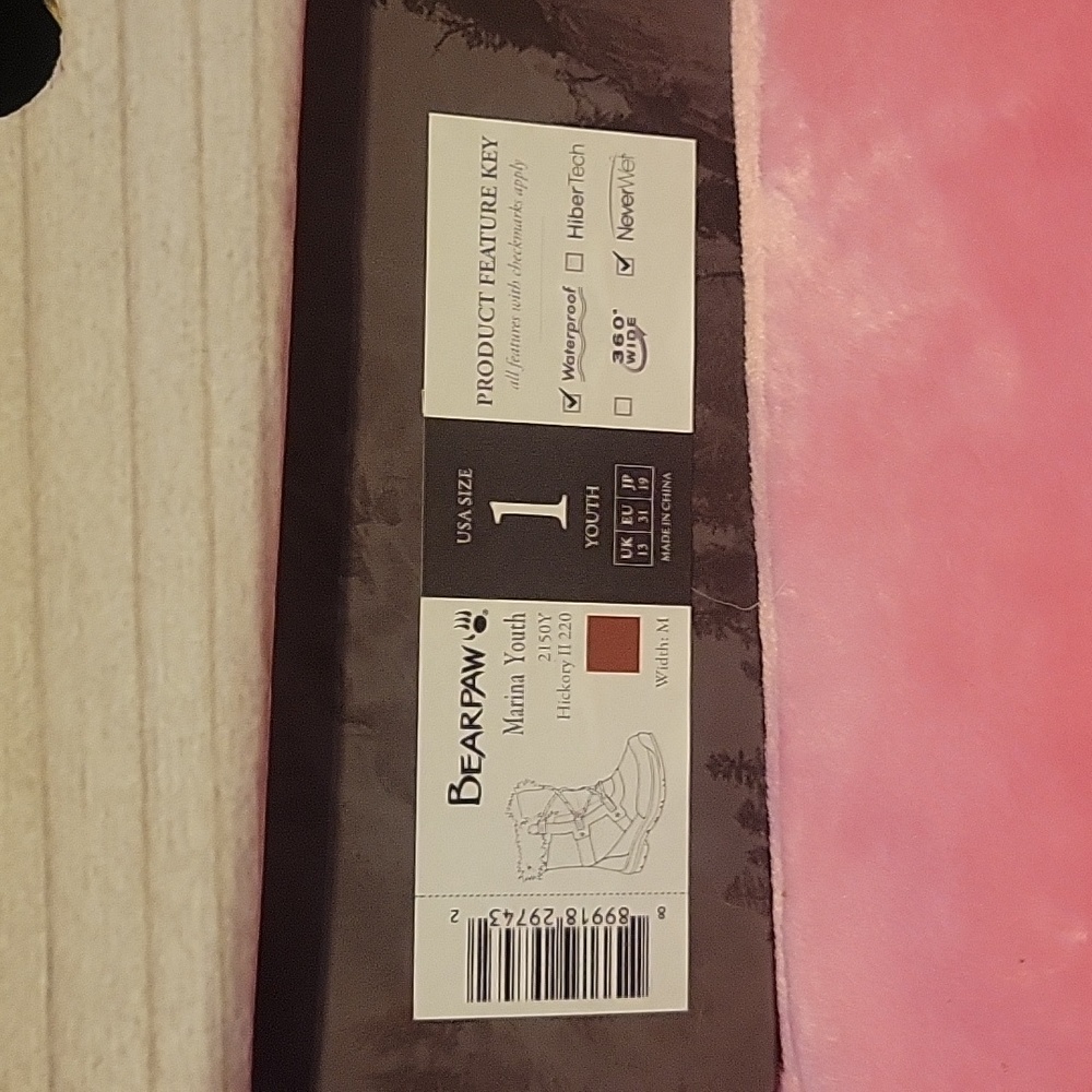 Bearpaw Youth (1) Marina Hickory Boots - Picture 2 of 4